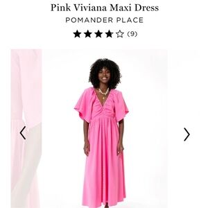Pomander Place Vibrant Pink Maxi Dress